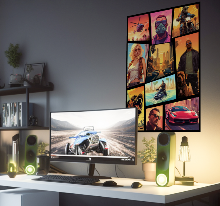 Jugendzimmer Poster Videospiel Charaktere - TenStickers