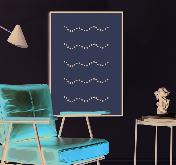 Nordisches Poster steine auf dem boden - TenStickers