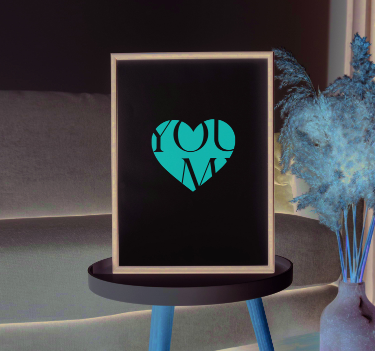 Personalisierte Poster du und ich  - TenStickers