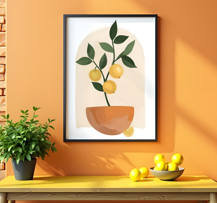 Poster Pflanzen kleiner obstbaum - TenStickers