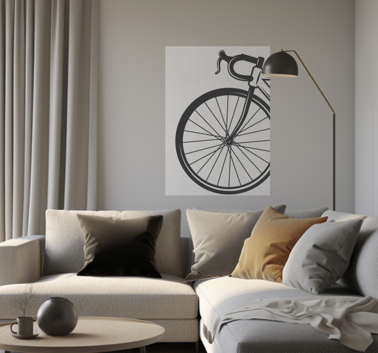 Poster minimalistisches Fahrrad - TenStickers