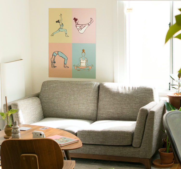 Poster Yogaübungen Design - TenStickers