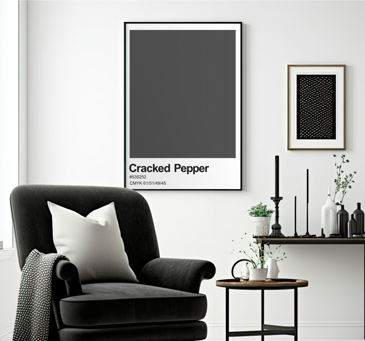 Poster einfarbig cracked pepper - TenStickers