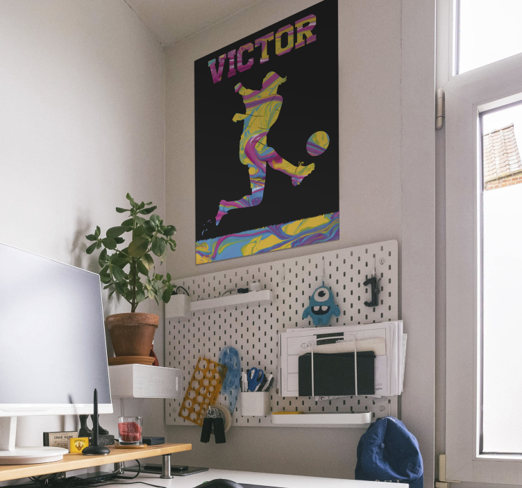 Poster Fußballspieler mit Namen - TenStickers