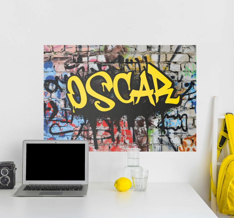 Poster Graffiti Kunst personalisiert - TenStickers