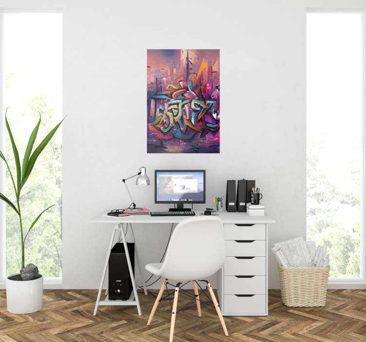 Poster Graffiti Straßenkunst - TenStickers