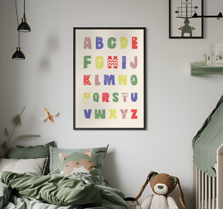 Poster Kinderzimmer Alphabet spielerisch - TenStickers