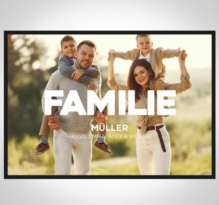 Poster personnalisieren das Familienfoto - TenStickers