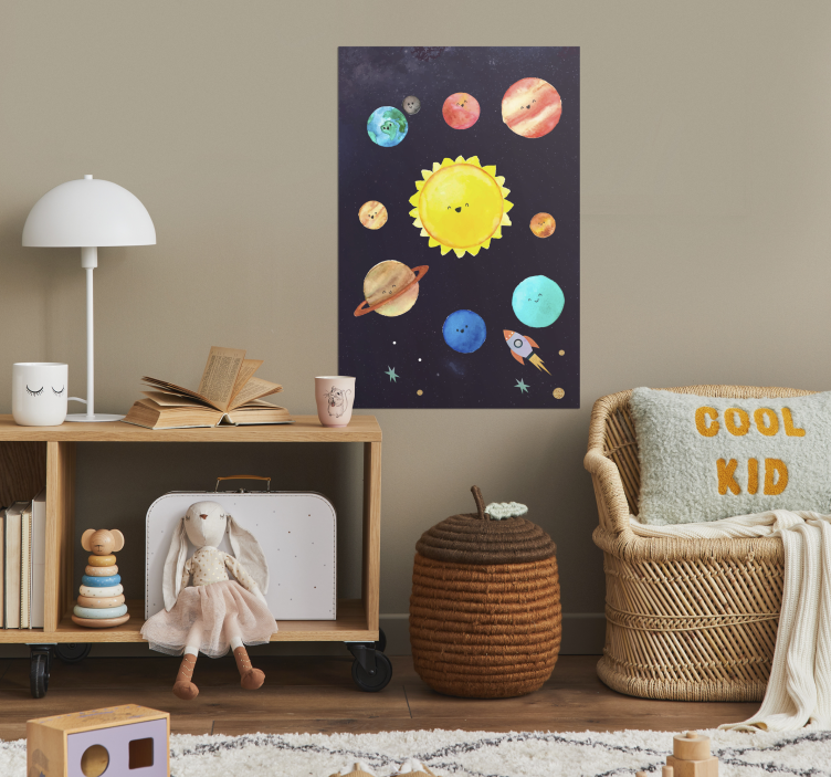 Poster Sonnensystem für Kinder - TenStickers
