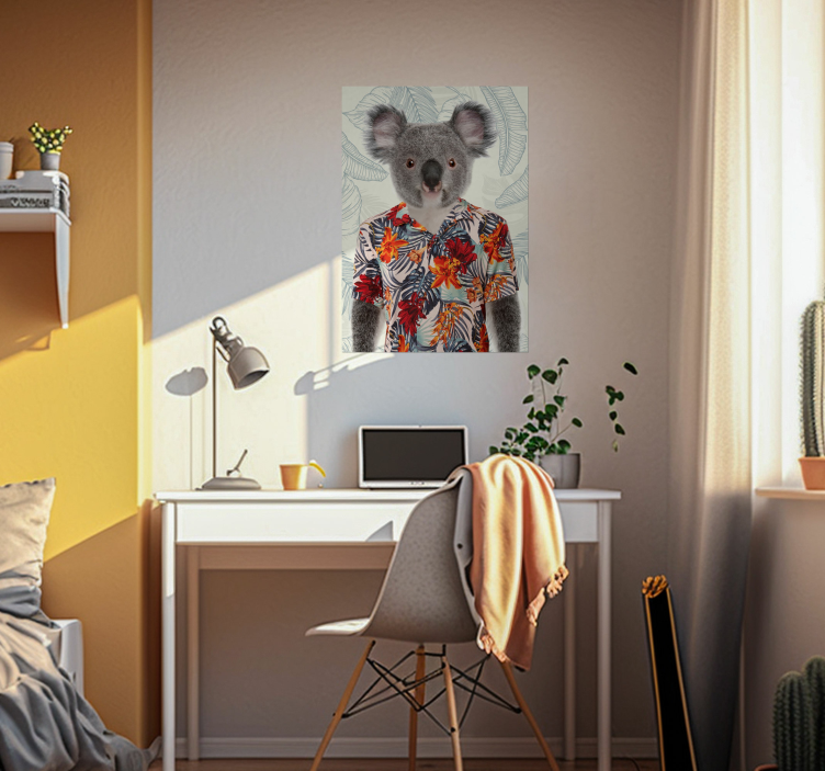 Jugendzimmer Poster eleganter Koala - TenStickers