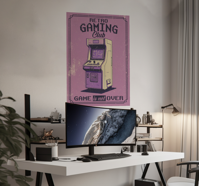 Jugendzimmer Poster retro Gaming-Club - TenStickers