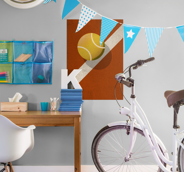 Poster Tennisball illustriert - TenStickers