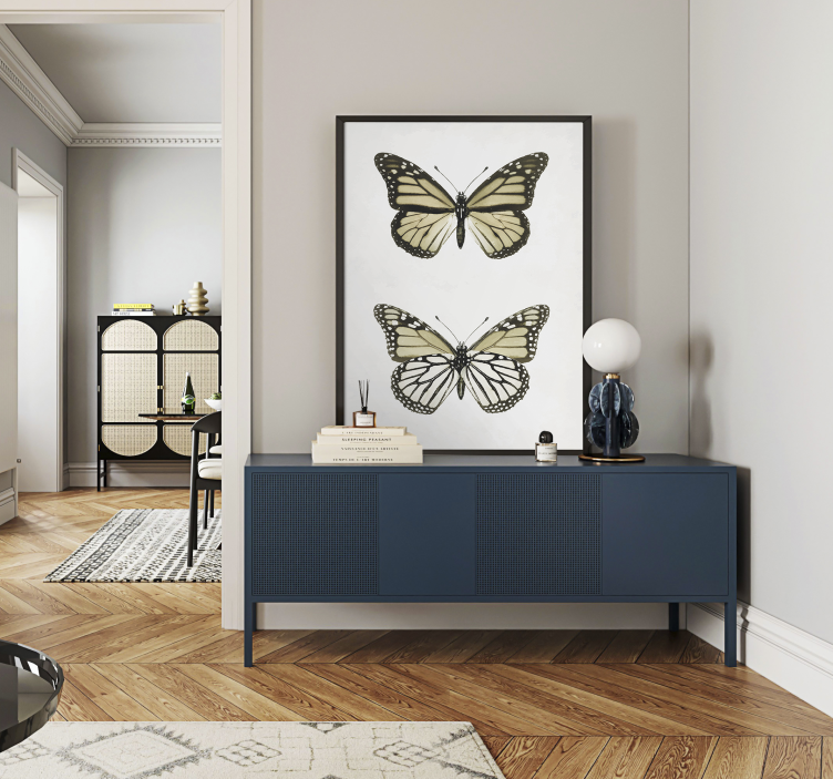 Poster Vintage Schmetterling - TenStickers