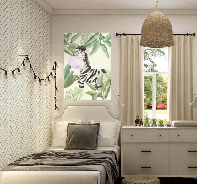 Poster Zebra im Dschungel - TenStickers