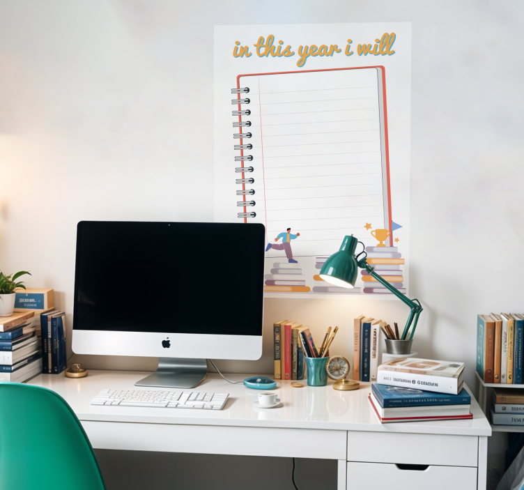 Plakat zu den Zielen des Jahres - TenStickers