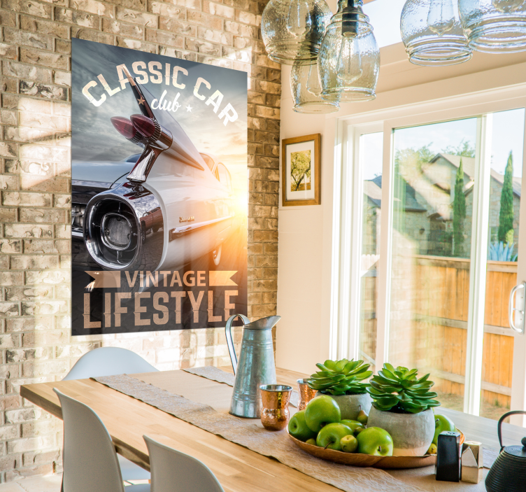 Vintage Poster klassischer Auto Club - TenStickers
