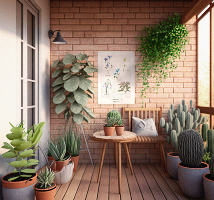 Wandaufkleber einheimische Pflanzen - TenStickers