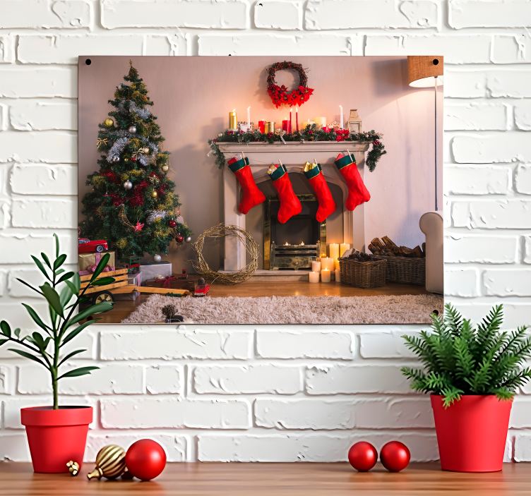 Poster Weihnachten gemütliche Atmosphäre - TenStickers