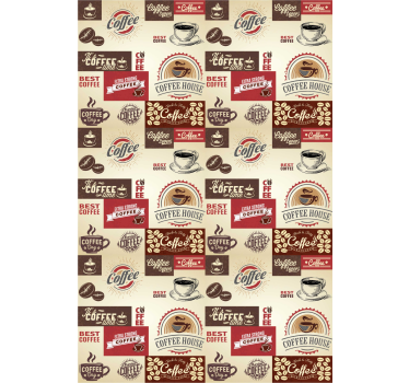 Küchenposter im retro-kaffee stil - TenStickers