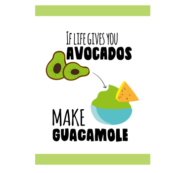 Küchenposter lustiger avocado-wortwitz - TenStickers
