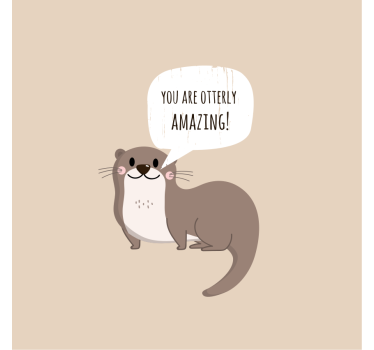 Küchenposter lustiger otter-wortwitz - TenStickers