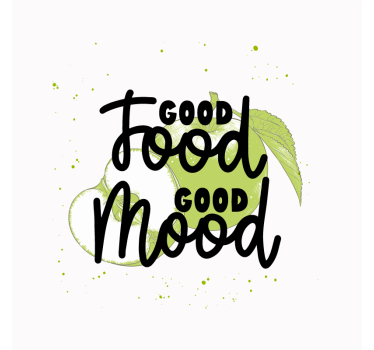 Küchenposter lustiger spruch mit grünen früchten - TenStickers
