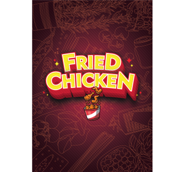 Küchenposter graffiti taco und fried chicken - TenStickers