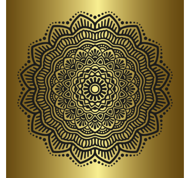 Poster wohnzimmer mandala kunstwerk für ihr zuhause - TenStickers