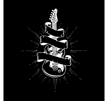 Poster wohnzimmer gitarre - TenStickers