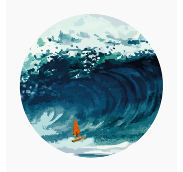 Poster wohnzimmer windsurfer sportler - TenStickers