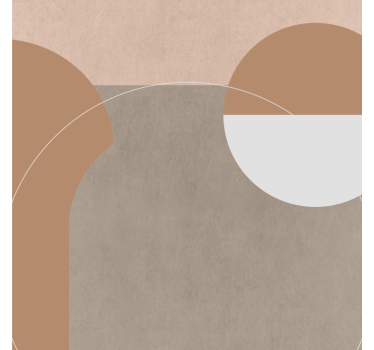 Poster wohnzimmer im unregelmäßigen geometrischen stil - TenStickers