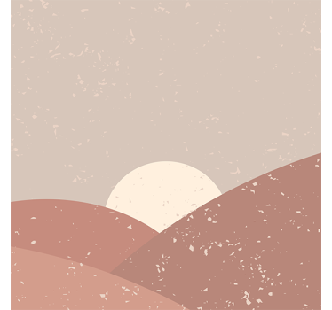 Poster wohnzimmer wandkunst morgenröte - TenStickers