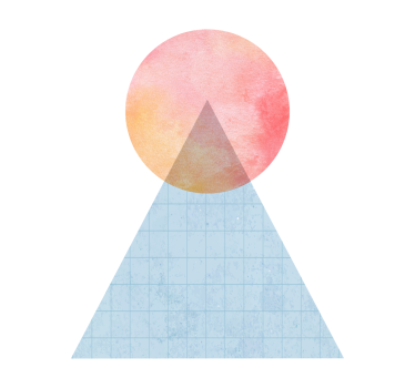 Poster wohnzimmer sonne und wandkunst dreieck - TenStickers