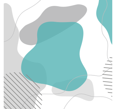Poster wohnzimmer in blau und grün wandkunst formen - TenStickers