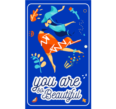 Poster zitat du bist eine so schöne tanzende frau - TenStickers