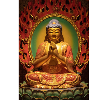 Poster Buddha im Schneidersitz - TenStickers