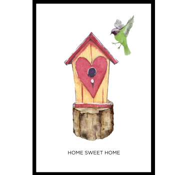 Poster dekorativ Home Sweet Home - TenStickers