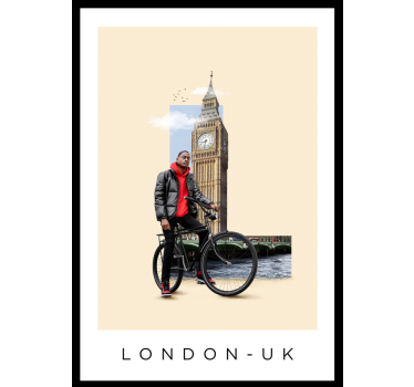 Poster Wohnzimmer London Design - TenStickers