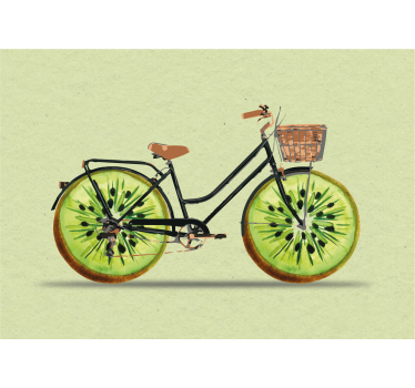 Poster kiwi Fahrrad Design - TenStickers
