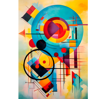 Kunstdrucke mit abstraktem Expressionismus Design - TenStickers
