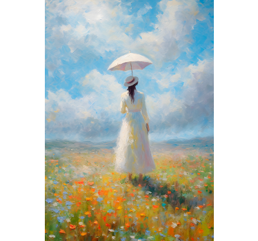 Kunstdruck des Impressionismus Printemps - TenStickers
