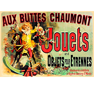 Vintage Poster Aux Buttes Chaumont Jouets - TenStickers