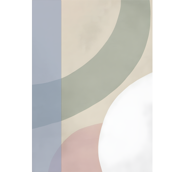 Abstraktes Poster mit verschiedenen Pastellfarben - TenStickers