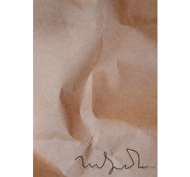 Abstraktes Poster mit altem Papier und Unterschrift - TenStickers
