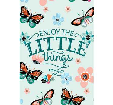 Poster Wohnzimmer Enjoy the Little Things - TenStickers