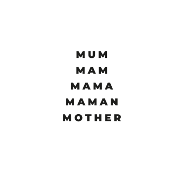 Poster Wohnzimmer mama in verschiedenen sprachen - TenStickers