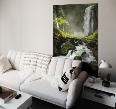 Poster Landschaft Wasserfall - TenStickers