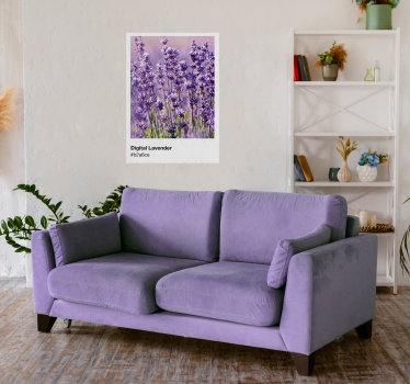 Poster Pantone Lavendelfeld - TenStickers