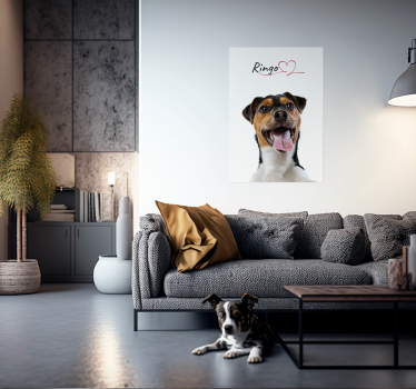 Hunde-Poster hundeliebe Design - TenStickers