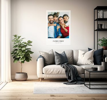 Poster personalisiert mit Family First - TenStickers